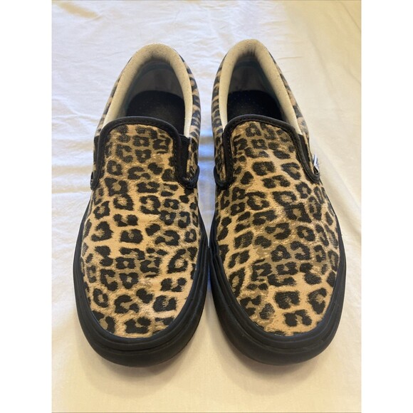 VANS Off The Wall Women's Leopard Cheetah Print Sneakers, Size 7.5 - Picture 1 of 5